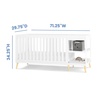 image:imageDelta Children Essex 4in1 Convertible Baby Crib Grey with Natural LegsBianca White