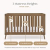 image:imageDelta Children Essex 4in1 Convertible Baby Crib Grey with Natural LegsChestnut