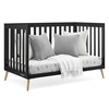 image:imageDelta Children Essex 4in1 Convertible Baby Crib Grey with Natural LegsEbony
