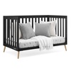 image:imageDelta Children Essex 4in1 Convertible Baby Crib Grey with Natural LegsEbony