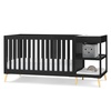 image:imageDelta Children Essex 4in1 Convertible Baby Crib Grey with Natural LegsEbony