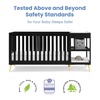 image:imageDelta Children Essex 4in1 Convertible Baby Crib Grey with Natural LegsEbony