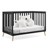 image:imageDelta Children Essex 4in1 Convertible Baby Crib Grey with Natural LegsEbony