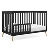 image:imageDelta Children Essex 4in1 Convertible Baby Crib Grey with Natural LegsEbony