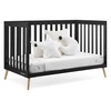 image:imageDelta Children Essex 4in1 Convertible Baby Crib Grey with Natural LegsEbony