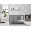 image:imageDelta Children Essex 4in1 Convertible Baby Crib Grey with Natural LegsGrey