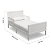 image:imageDelta Children Fancy Wood Toddler Bed  Greenguard Gold Certified BiancaBianca White
