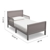 image:imageDelta Children Fancy Wood Toddler Bed  Greenguard Gold Certified BiancaGrey