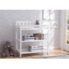 image:imageDelta Children Flat Top Changing Table with Wheels and Changing Pad  Greenguard Gold Certified Bianca WhiteBianca White