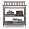 image:imageDelta Children Flat Top Changing Table with Wheels and Changing Pad  Greenguard Gold Certified Bianca WhiteGrey