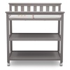 image:imageDelta Children Flat Top Changing Table with Wheels and Changing Pad  Greenguard Gold Certified Bianca WhiteGrey