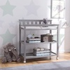 image:imageDelta Children Flat Top Changing Table with Wheels and Changing Pad  Greenguard Gold Certified Bianca WhiteGrey