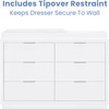 image:imageDelta Children Forever 6 Drawer Dresser Fully Assembled  Classic Collection Light SageBianca White