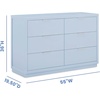 image:imageDelta Children Forever 6 Drawer Dresser Fully Assembled  Classic Collection Light SageCloud Blue