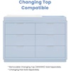 image:imageDelta Children Forever 6 Drawer Dresser Fully Assembled  Classic Collection Light SageCloud Blue