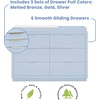 image:imageDelta Children Forever 6 Drawer Dresser Fully Assembled  Classic Collection Light SageCloud Blue