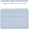 image:imageDelta Children Forever 6 Drawer Dresser Fully Assembled  Classic Collection Light SageCloud Blue