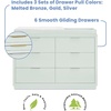 image:imageDelta Children Forever 6 Drawer Dresser Fully Assembled  Classic Collection Light SageLight Sage