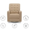 image:imageDelta Children Gavin Recliner Glider Swivel Chair Featuring LiveSmart Fabric by Culp  StainResistant Repels Moisture Kid amp PetFriendly Fabric SisalSisal