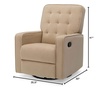 image:imageDelta Children Gavin Recliner Glider Swivel Chair Featuring LiveSmart Fabric by Culp  StainResistant Repels Moisture Kid amp PetFriendly Fabric SisalSisal