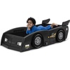 image:imageDelta Children Grand Prix Race Car ToddlertoTwin Bed BlueBlack