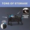 image:imageDelta Children Hercules Stroller Wagon for 2 Kids Versatile Stroller Wagon with Canopy PushPull Handles Cup Holders and Storage Pockets Compact Fold is Great for Travel Black