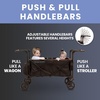 image:imageDelta Children Hercules Stroller Wagon for 2 Kids Versatile Stroller Wagon with Canopy PushPull Handles Cup Holders and Storage Pockets Compact Fold is Great for Travel Black