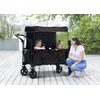image:imageDelta Children Hercules Stroller Wagon for 2 Kids Versatile Stroller Wagon with Canopy PushPull Handles Cup Holders and Storage Pockets Compact Fold is Great for Travel Black