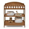image:imageDelta Children Infant Changing Table with Pad WhiteChestnut