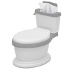 image:imageDelta Children Kid Size Potty and Step Stool 2Piece Set  Realistic Potty and Step Stool Ideal for Potty Training WhiteGrey