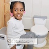 image:imageDelta Children Kid Size Potty and Step Stool 2Piece Set  Realistic Potty and Step Stool Ideal for Potty Training WhiteGrey