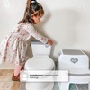 image:imageDelta Children Kid Size Potty and Step Stool 2Piece Set  Realistic Potty and Step Stool Ideal for Potty Training WhiteGrey