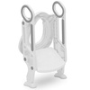 image:imageDelta Children Kid Size Toddler Potty Training Ladder Seat for Boys amp Girls  Foldable Design Includes Adjustable Height Soft Removable Seat amp Builtin Splash Guard  Easy to Clean WhiteGrey