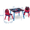 image:imageDelta Children Kids Table and Chair Set With Storage 2 Chairs Included  Ideal for Arts amp Crafts Snack Time Homework amp More DisneyPixar Cars 3 Piece SetSpiderMan