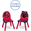 image:imageDelta Children Kids Table and Chair Set With Storage 2 Chairs Included  Ideal for Arts amp Crafts Snack Time Homework amp More DisneyPixar Cars 3 Piece SetSpiderMan