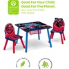 image:imageDelta Children Kids Table and Chair Set With Storage 2 Chairs Included  Ideal for Arts amp Crafts Snack Time Homework amp More DisneyPixar Cars 3 Piece SetSpiderMan