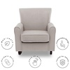 image:imageDelta Children Lancaster Rocking Chair Featuring Live Smart Fabric LinenLinen