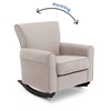 image:imageDelta Children Lancaster Rocking Chair Featuring Live Smart Fabric LinenLinen