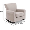 image:imageDelta Children Lancaster Rocking Chair Featuring Live Smart Fabric LinenLinen