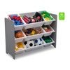 image:imageDelta Children MySize 9 Bin Plastic Toy Organizer  Greenguard Gold Certified GreyGrey