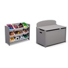 image:imageDelta Children MySize 9 Bin Plastic Toy Organizer  Greenguard Gold Certified GreyGrey