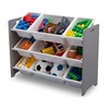 image:imageDelta Children MySize 9 Bin Plastic Toy Organizer  Greenguard Gold Certified GreyGrey