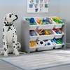 image:imageDelta Children MySize 9 Bin Plastic Toy Organizer  Greenguard Gold Certified GreyGrey