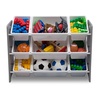 image:imageDelta Children MySize 9 Bin Plastic Toy Organizer  Greenguard Gold Certified GreyGrey