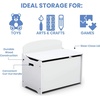 image:imageDelta Children MySize Deluxe Toy Box Deep BlueBianca White