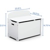 image:imageDelta Children MySize Deluxe Toy Box Deep BlueBianca White