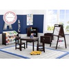 image:imageDelta Children MySize Deluxe Toy Box Deep BlueDark Chocolate