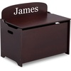 image:imageDelta Children MySize Deluxe Toy Box Deep BlueDark Chocolate