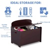 image:imageDelta Children MySize Deluxe Toy Box Deep BlueDark Chocolate