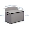 image:imageDelta Children MySize Deluxe Toy Box Deep BlueGrey